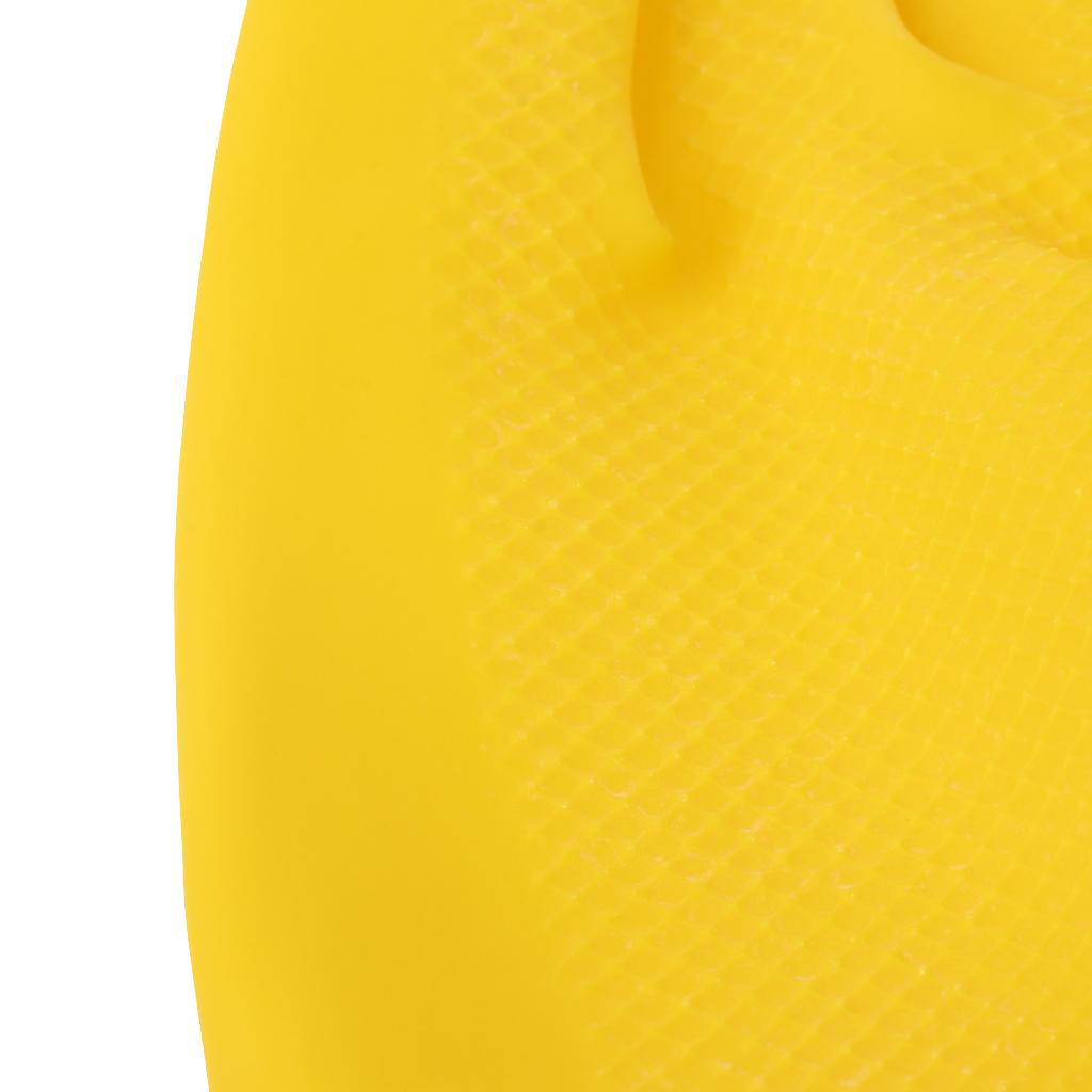 Latex Gloves Yellow 300mm Industrial Personal Hand Protective Equipment M