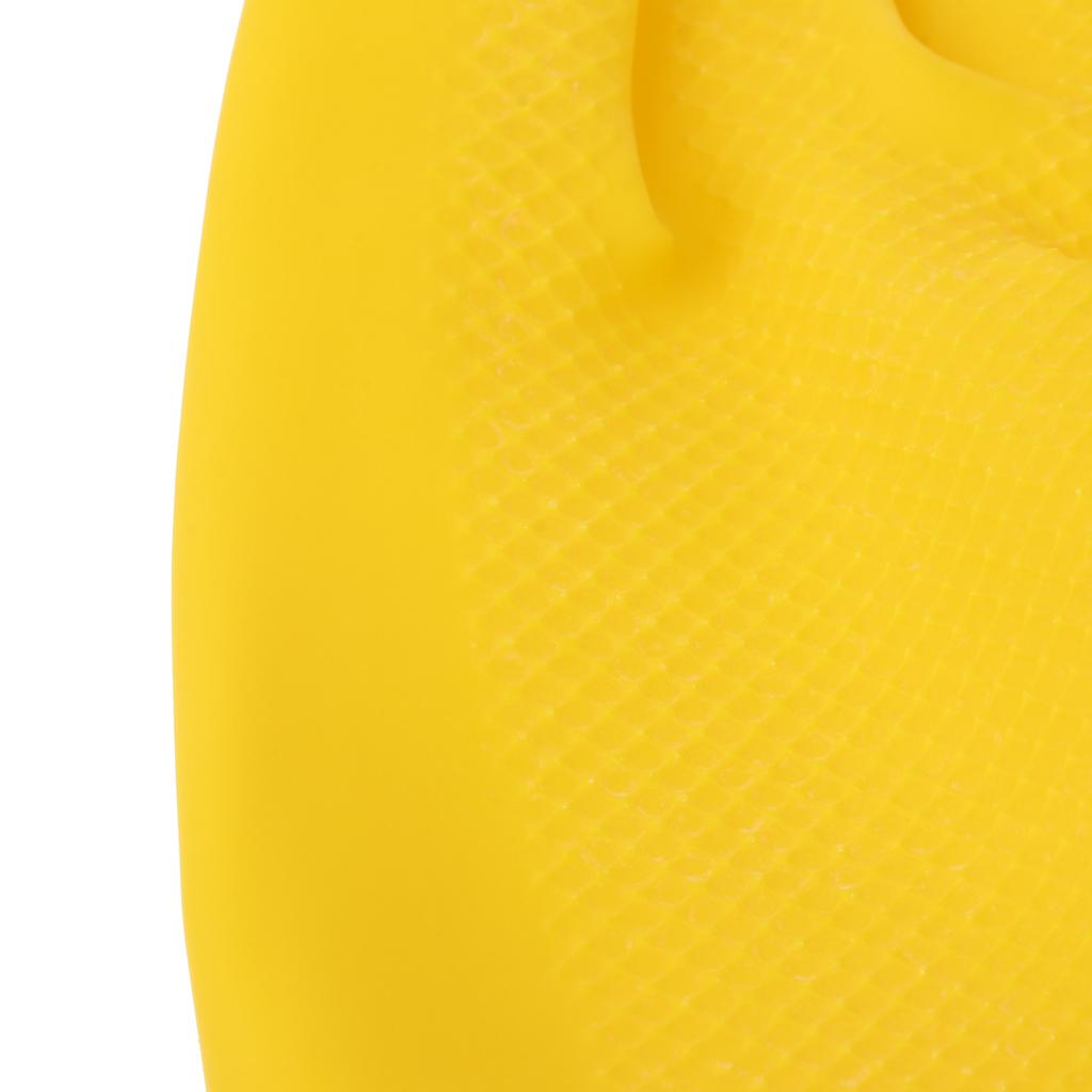 Latex Gloves Yellow 300mm Industrial Personal Hand Protective Equipment L