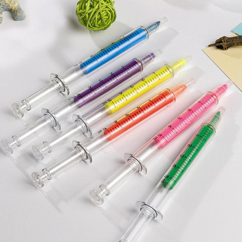 10 Pieces Creative Highlighter Pens Fluorescent Marker for Kids Yellow