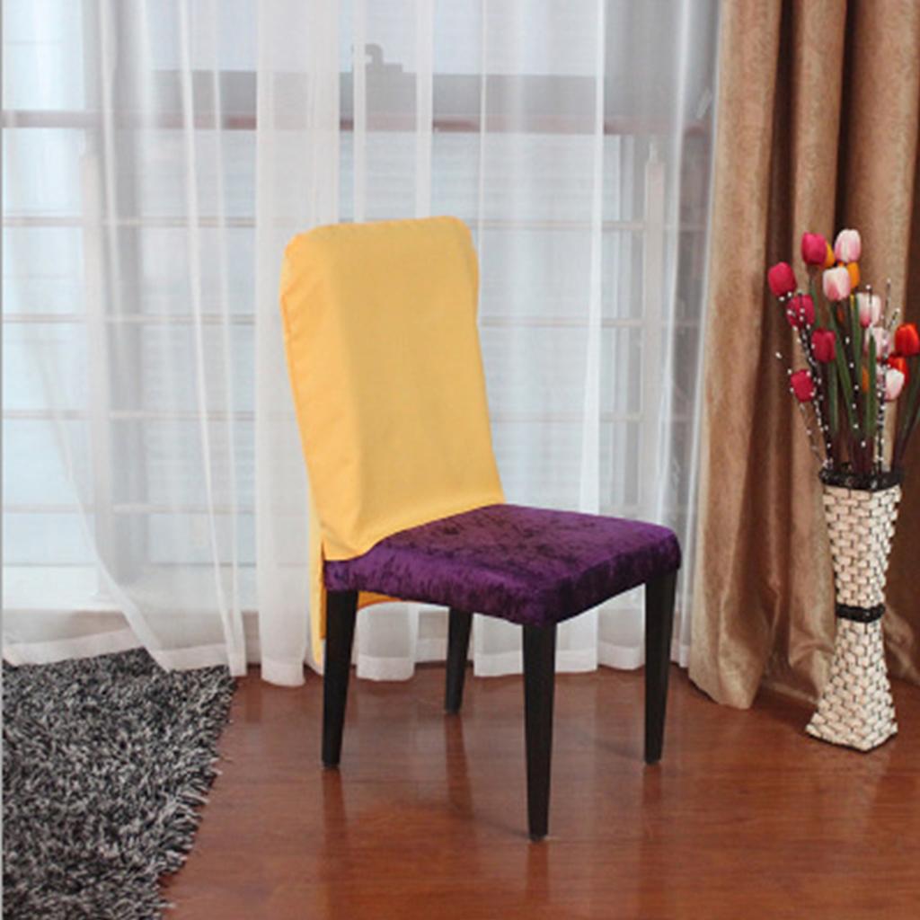 Universal Spandex Chair Covers For Wedding Party Decoration Yellow