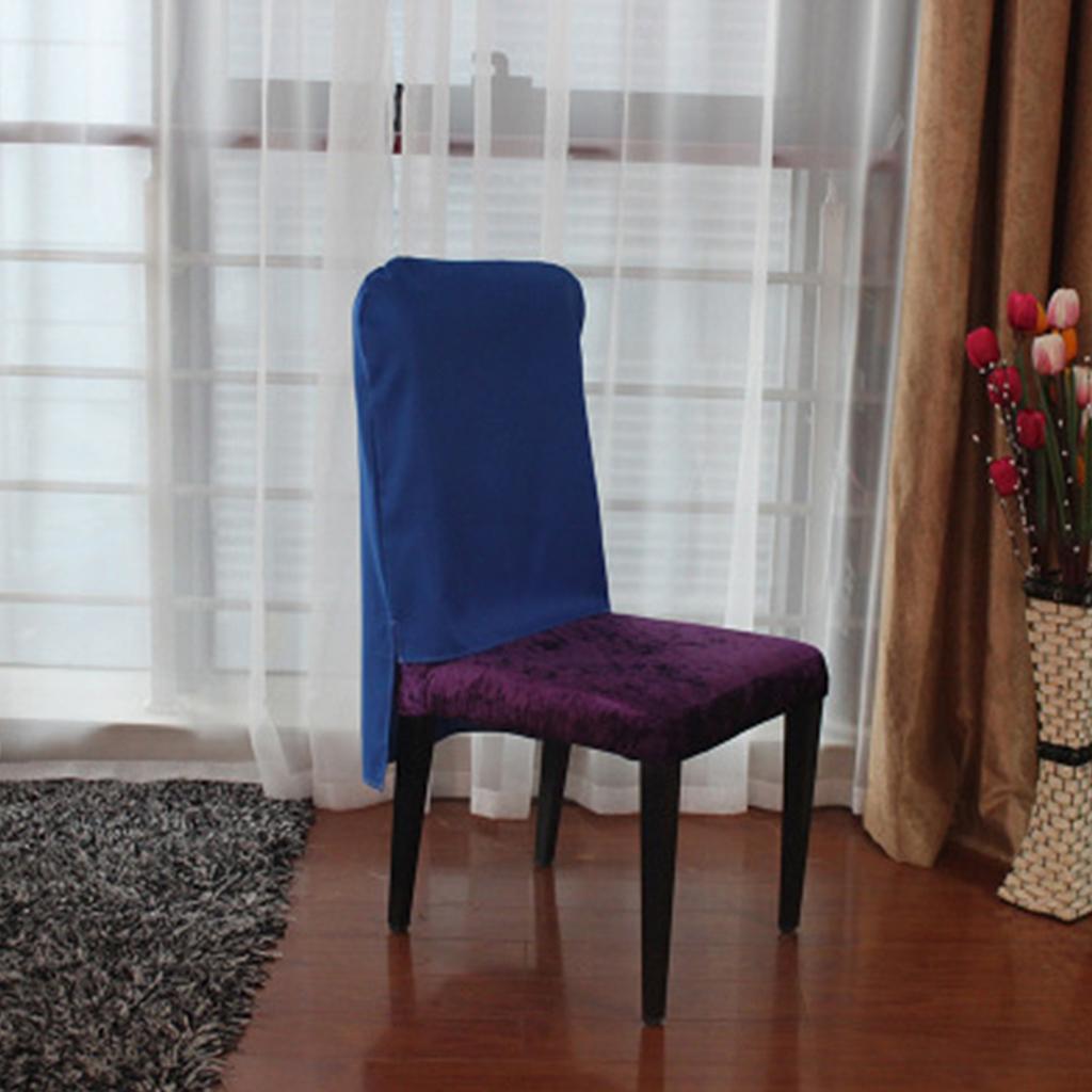 Universal Spandex Chair Covers For Wedding Party Decoration Dark Blue