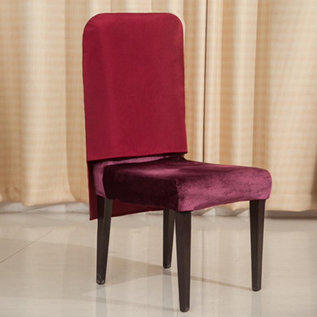 Universal Spandex Chair Covers For Wedding Party Decoration Rosy Red