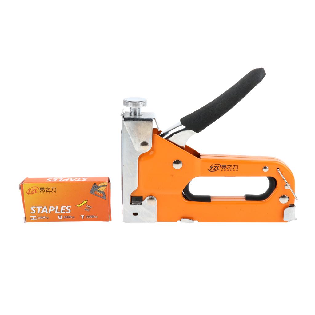 Manual 3 in 1 Brad Nailer Stapler Carpenter Tool 200 staples by default