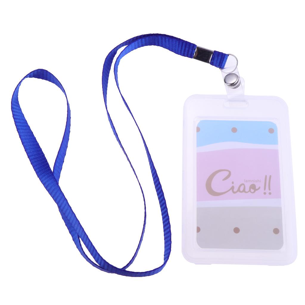 Vertical Credit Card Bus Pass ID Badge Holder Protector Ciao