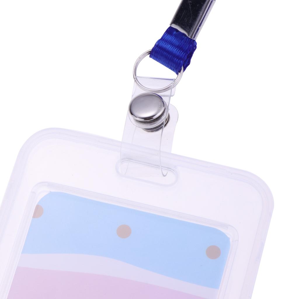 Vertical Credit Card Bus Pass ID Badge Holder Protector Ciao