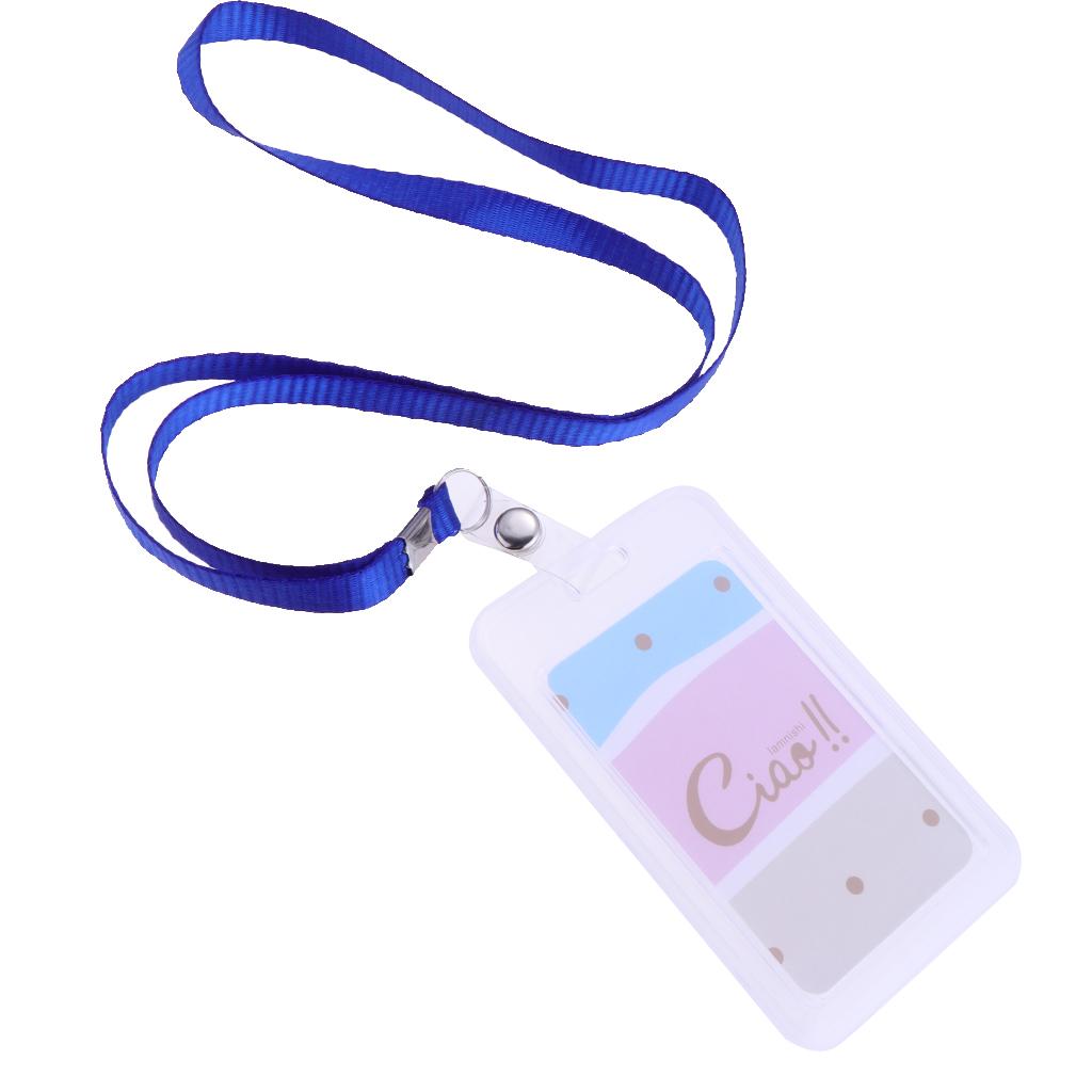 Vertical Credit Card Bus Pass ID Badge Holder Protector Ciao