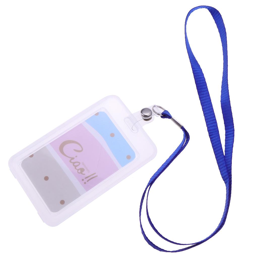 Vertical Credit Card Bus Pass ID Badge Holder Protector Ciao