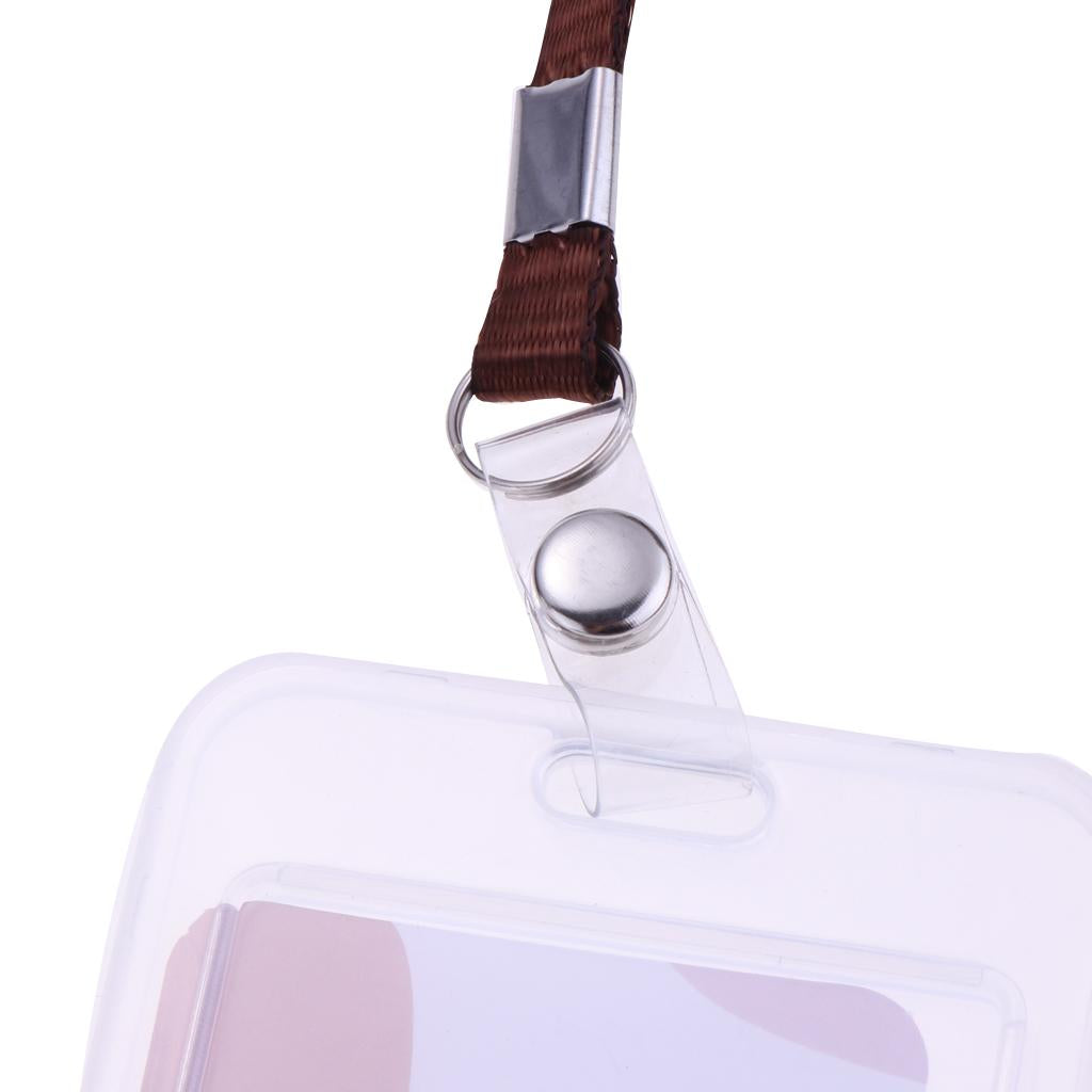 Vertical Credit Card Bus Pass ID Badge Holder Protector So Happy So Cute