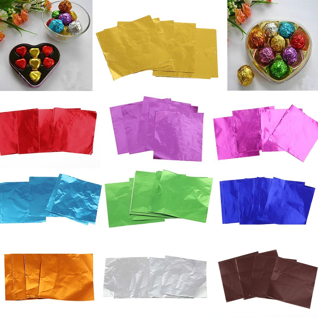 Fine Grained Tin Foil Candy Chocolate Wrapping Paper Wedding Gift Favor