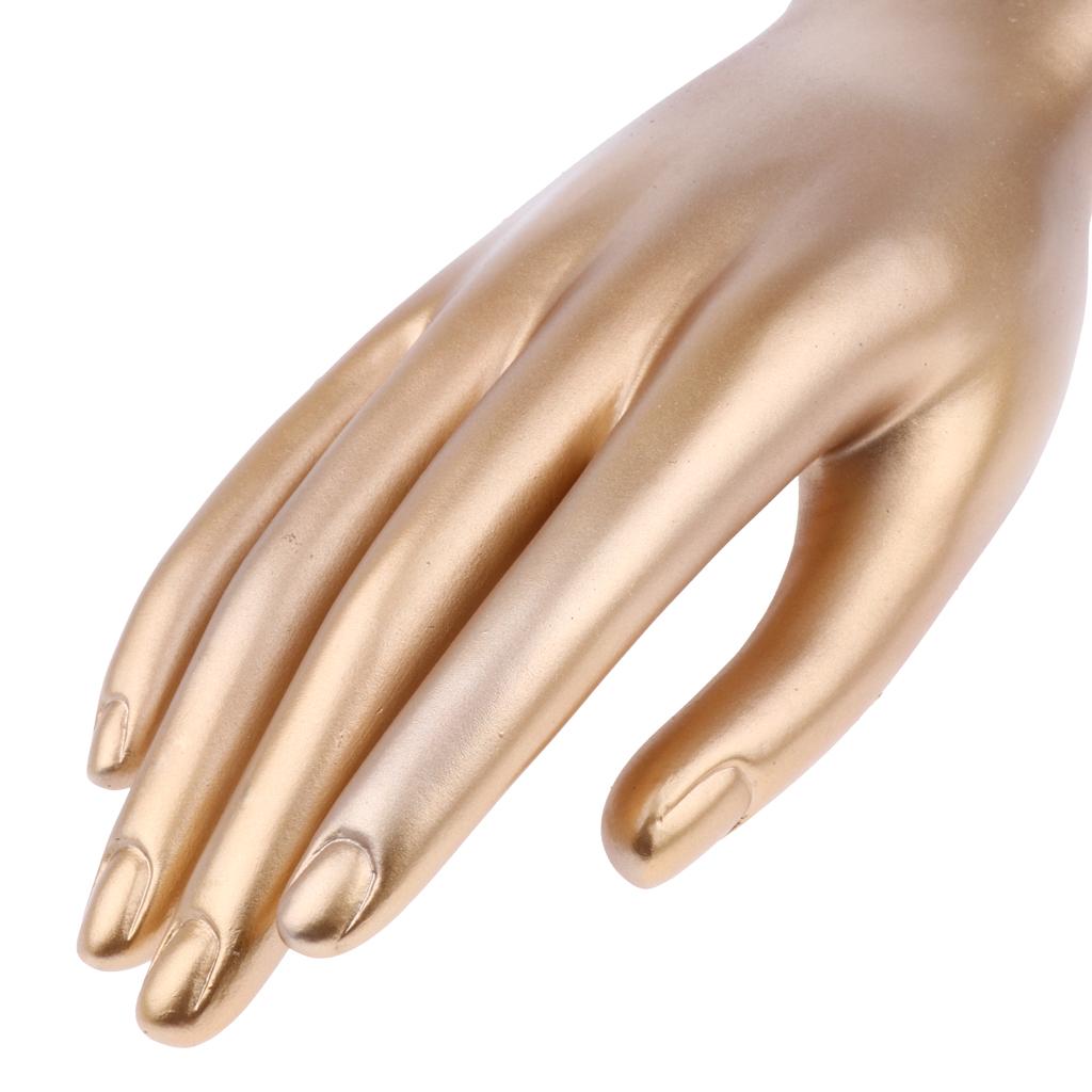 Mannequin Hand Display Jewelry Bracelet Ring Display Stand Holder Gold