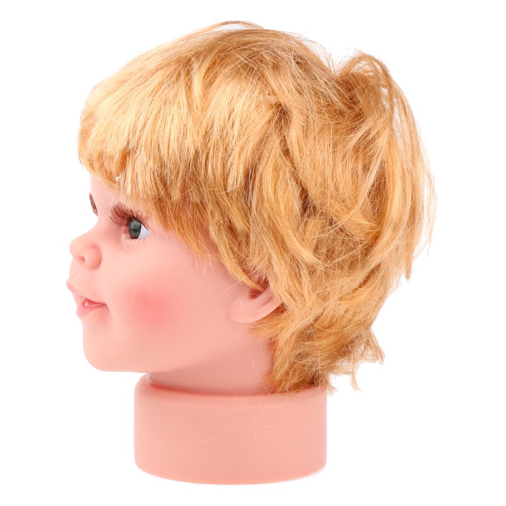 Lovely Realistic Baby Child Head Mannequin Head With Wig For Hat Cap Display