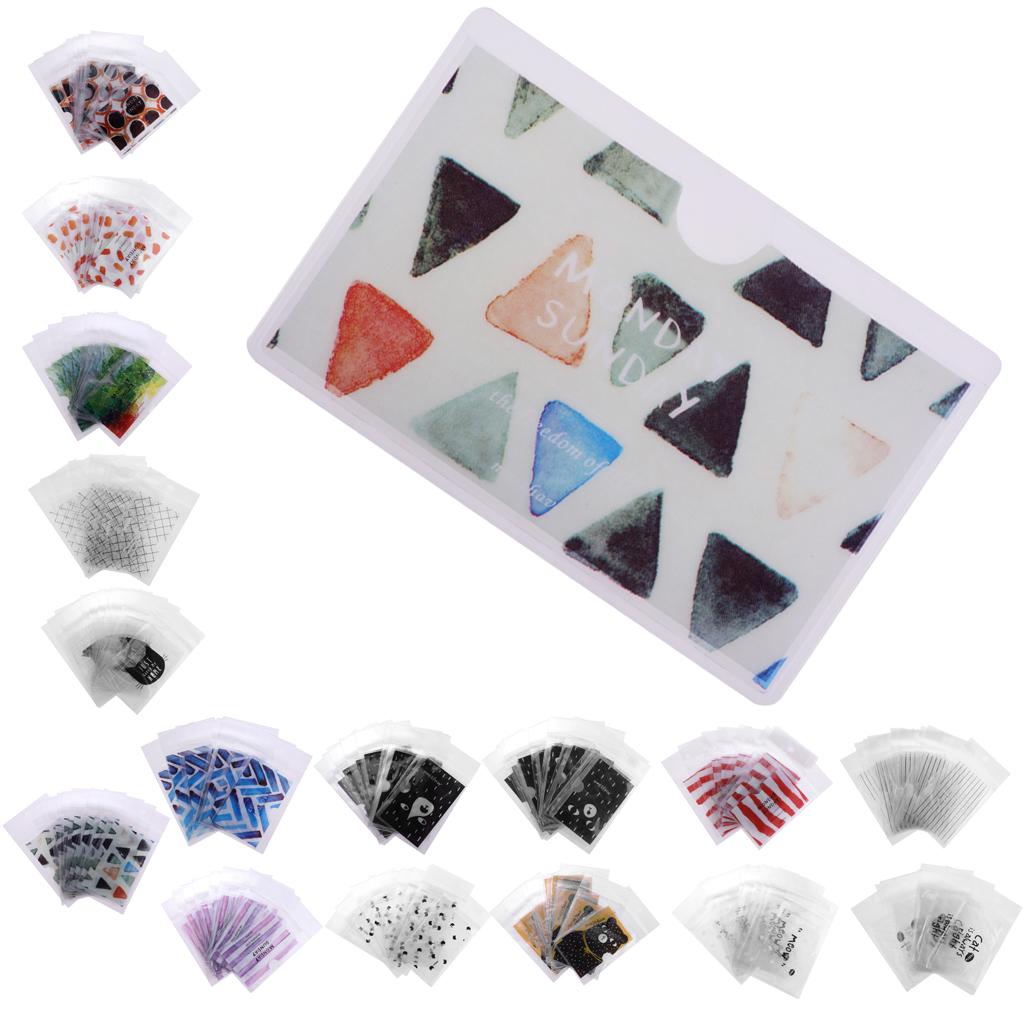 10 Pieces Creative PVC Student ID Card Protection Holder Small Triangles