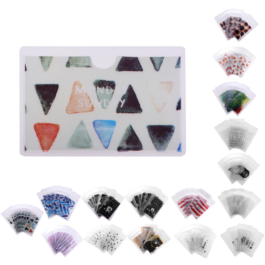 10 Pieces Creative PVC Student ID Card Protection Holder Small Triangles