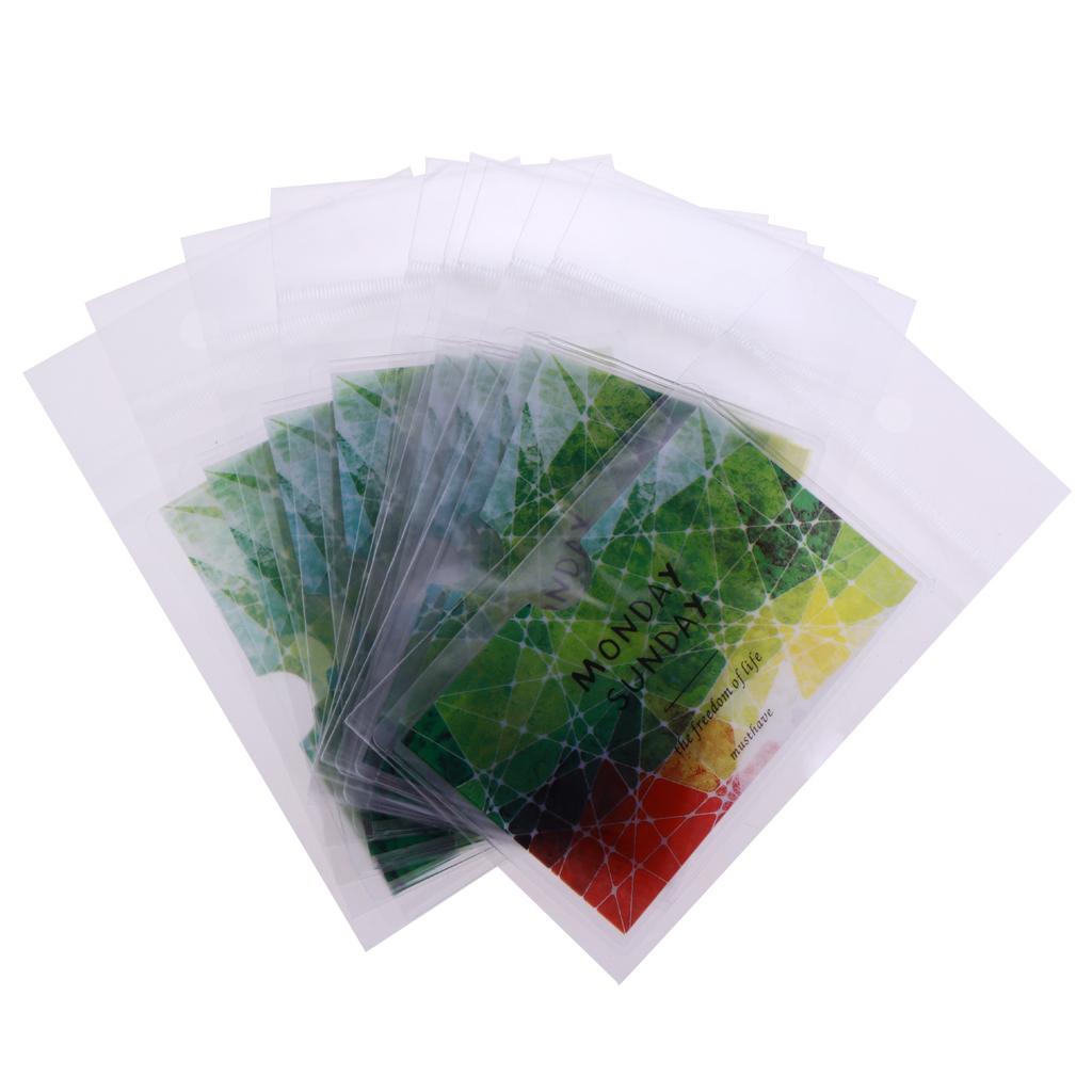 10 Pieces Creative PVC Student ID Card Protection Holder Color of Nature