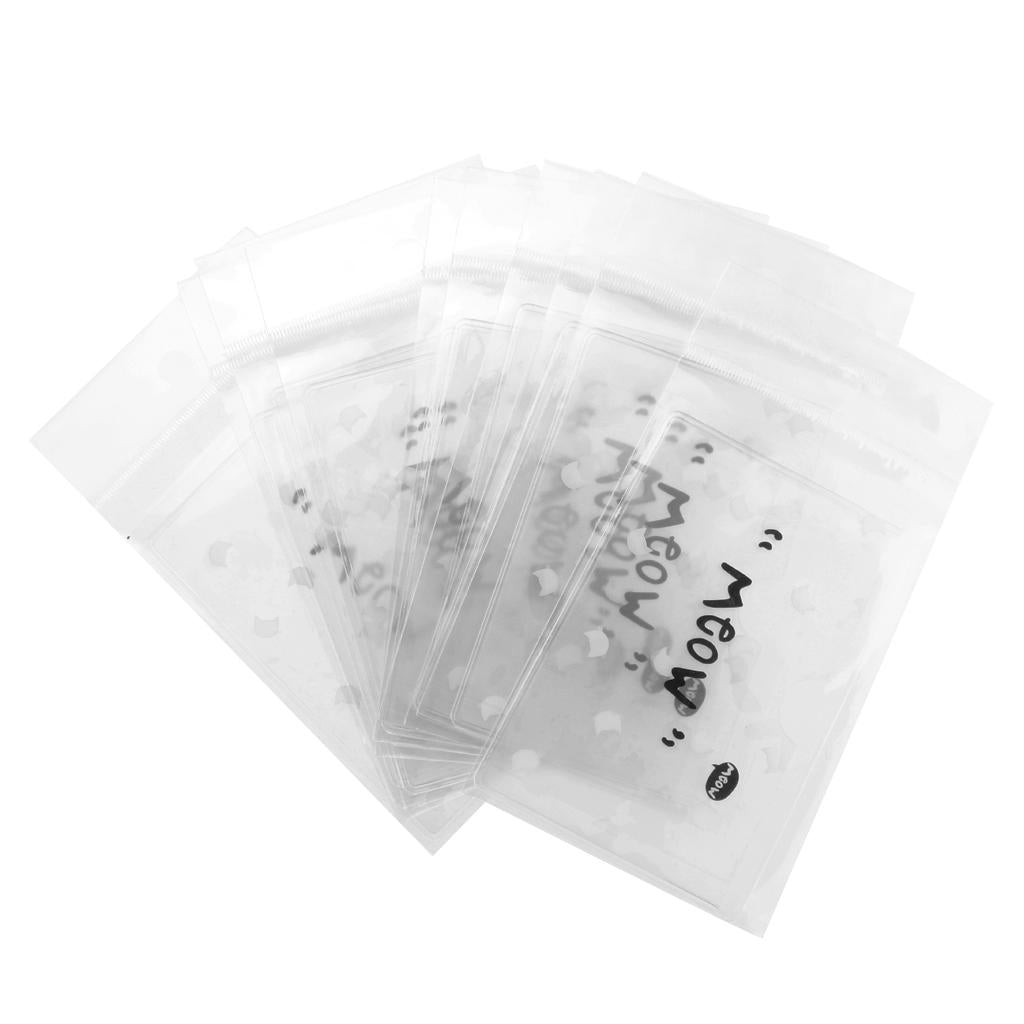 10 Pieces PVC Clear Business Work Office Card Badges Holder ID Card Cases #4