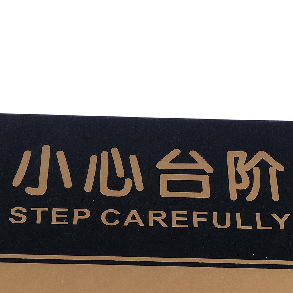 Acrylic Step Caution Sing Step Carefully Sticker Warning Sign