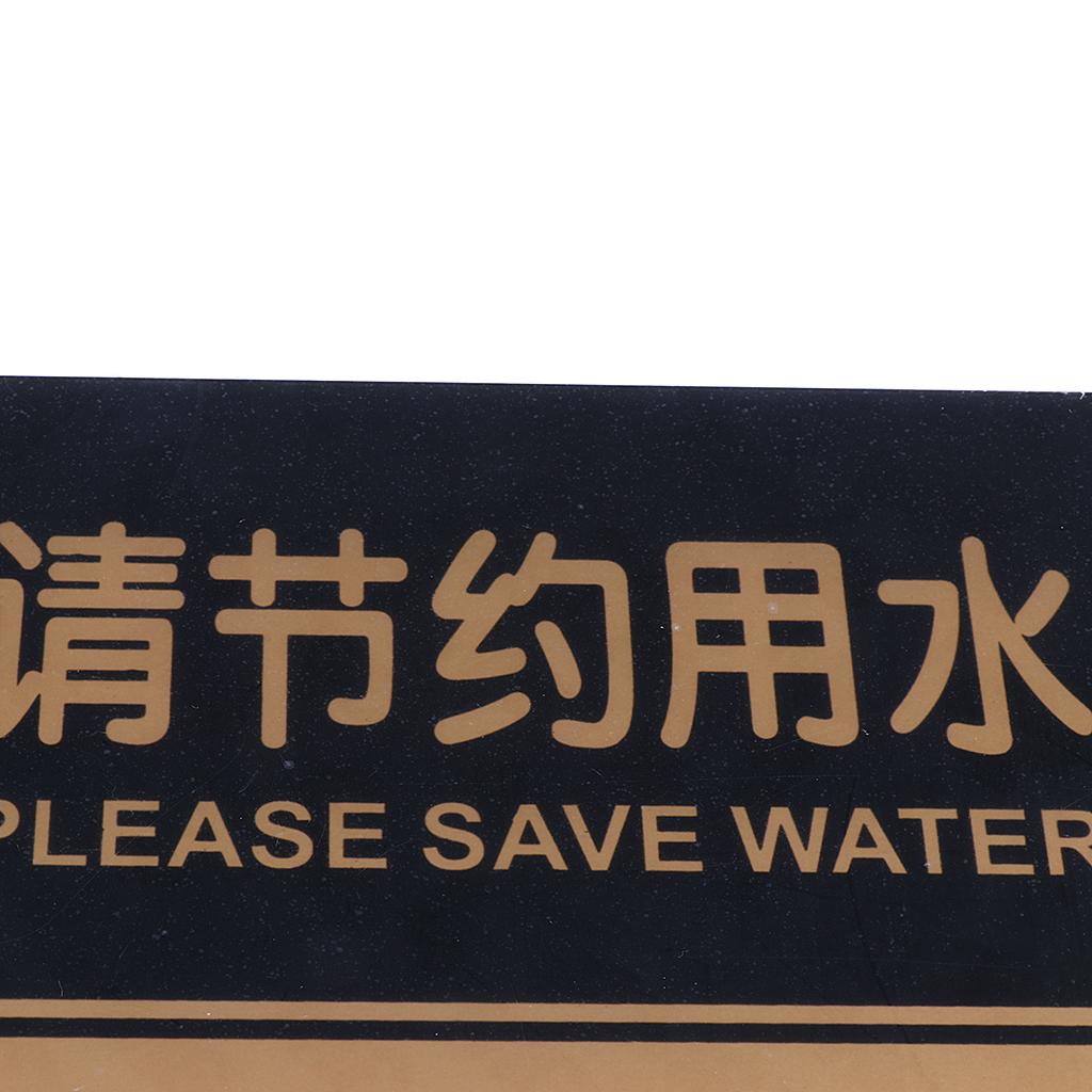 Water Conservation Sign Water Saving Sign for Hanging on Wall