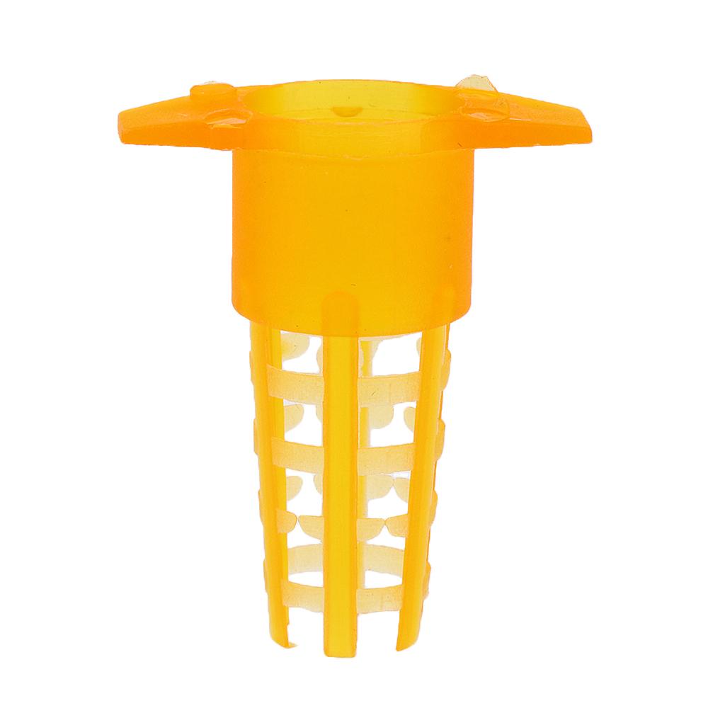 10 Pieces Bee Cage Cather Bee Cage for Beekeeper Tool Yellow