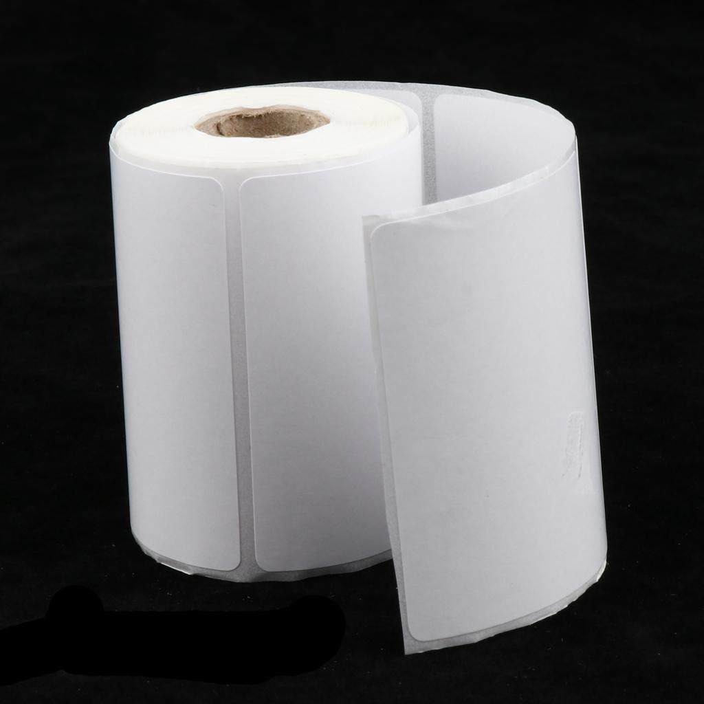 57mm Blank White Self-adhesive Thermal Transfer Labels 57 x 40 mm