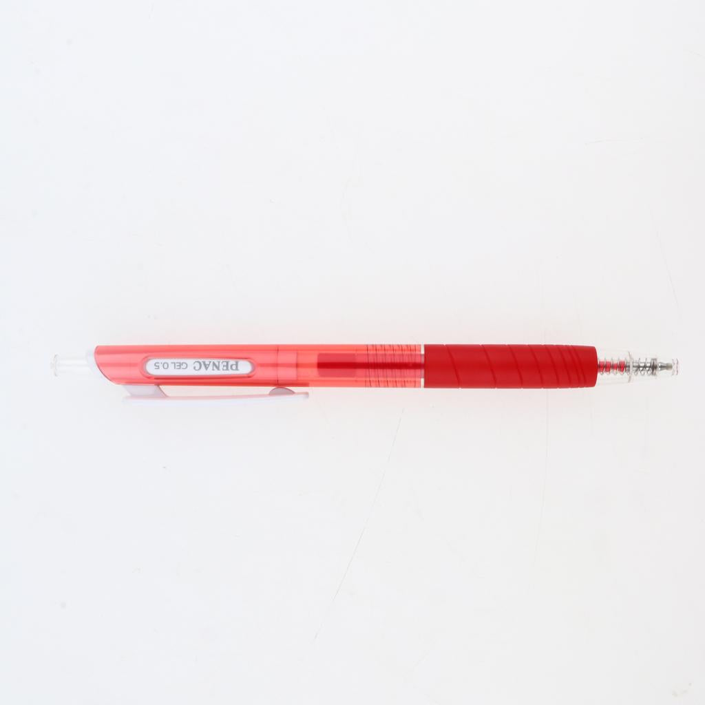 Penac 0.5mm Retractable Gel Ink Pen Set Rollerball Pen Red Blue Black Japan