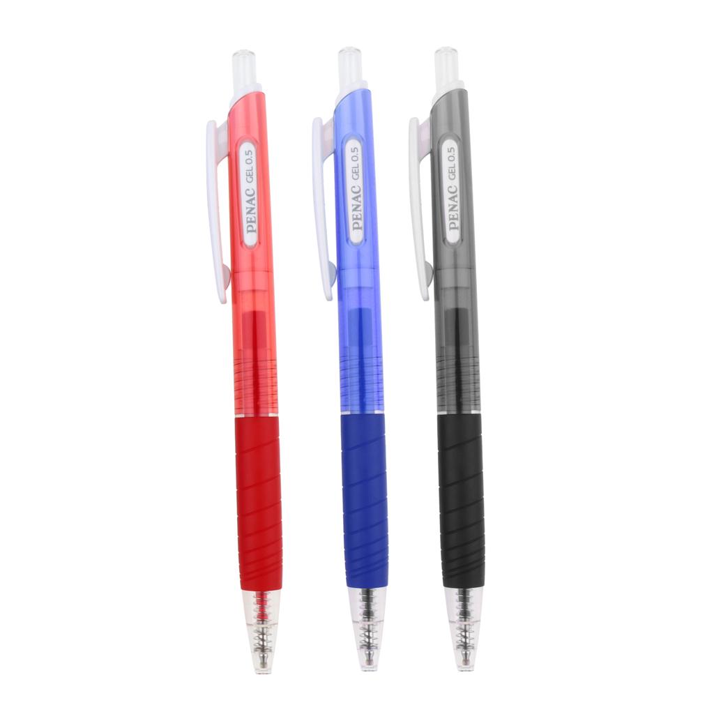 Made in Japan Set of 12 Colored Retractable Gel Pens 0.5mm with Clip