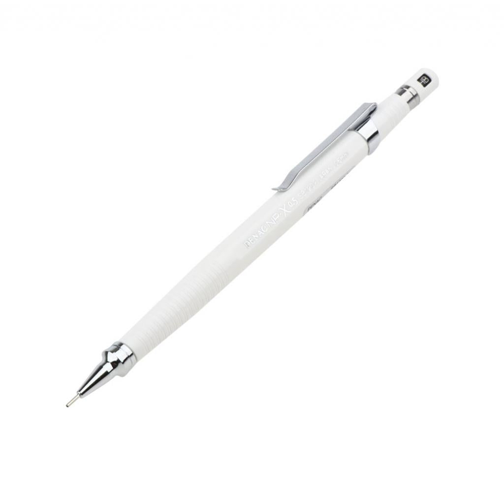 0.5 Mechanical Pencils Propelling Pencil with Lead Type Marker  White