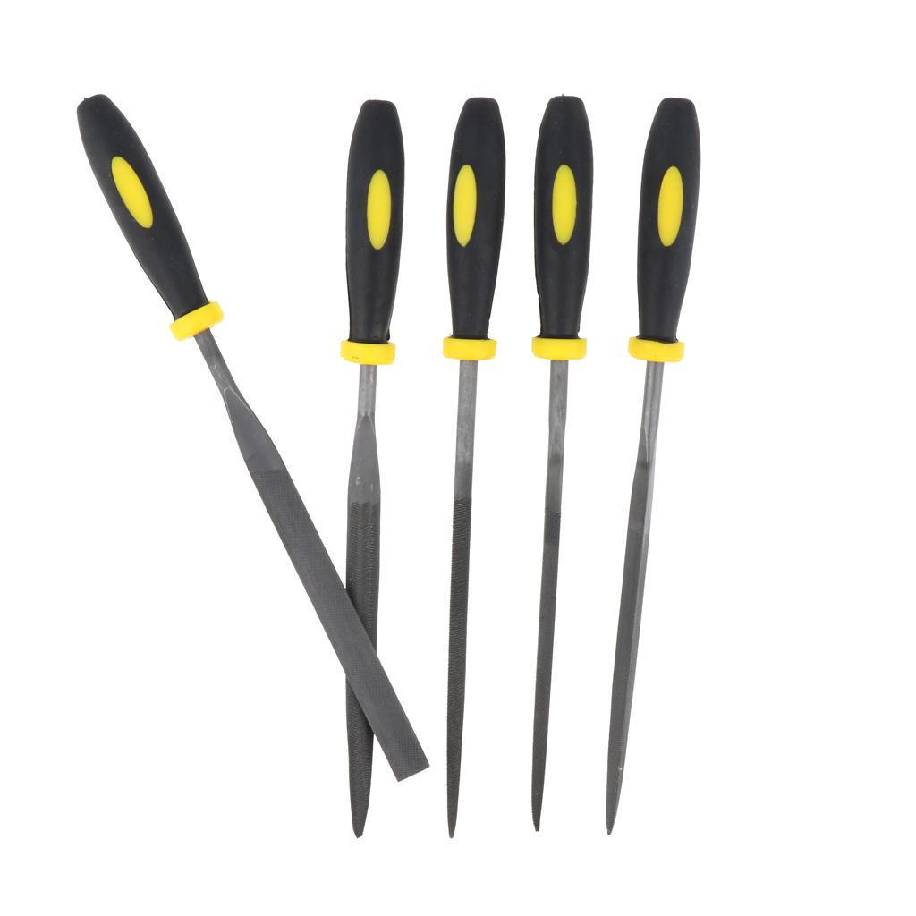 5 Pieces Metal Files Set Metal Filing Rasp Needle File Tool Hand Woodworking