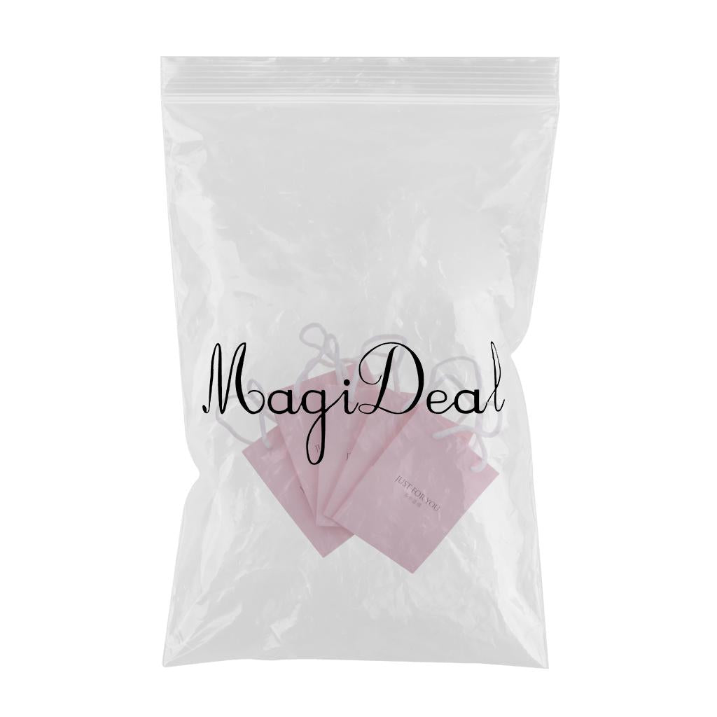 5 Pieces Small Paper Gift Bag Kraft Bags Jewelry Packaging Party Pink