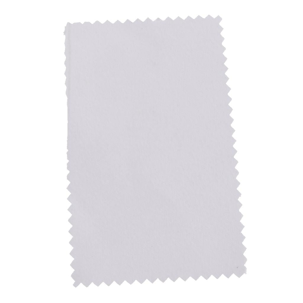 5 Pieces Silver Polishing Cleaner Cleaning Cloth Anti-Tarnish Tool White