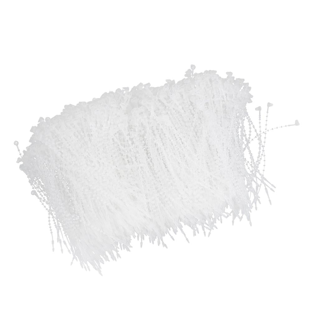 1000Pieces Hang Tag Fasteners Hook Tie PE String Clear 9cm