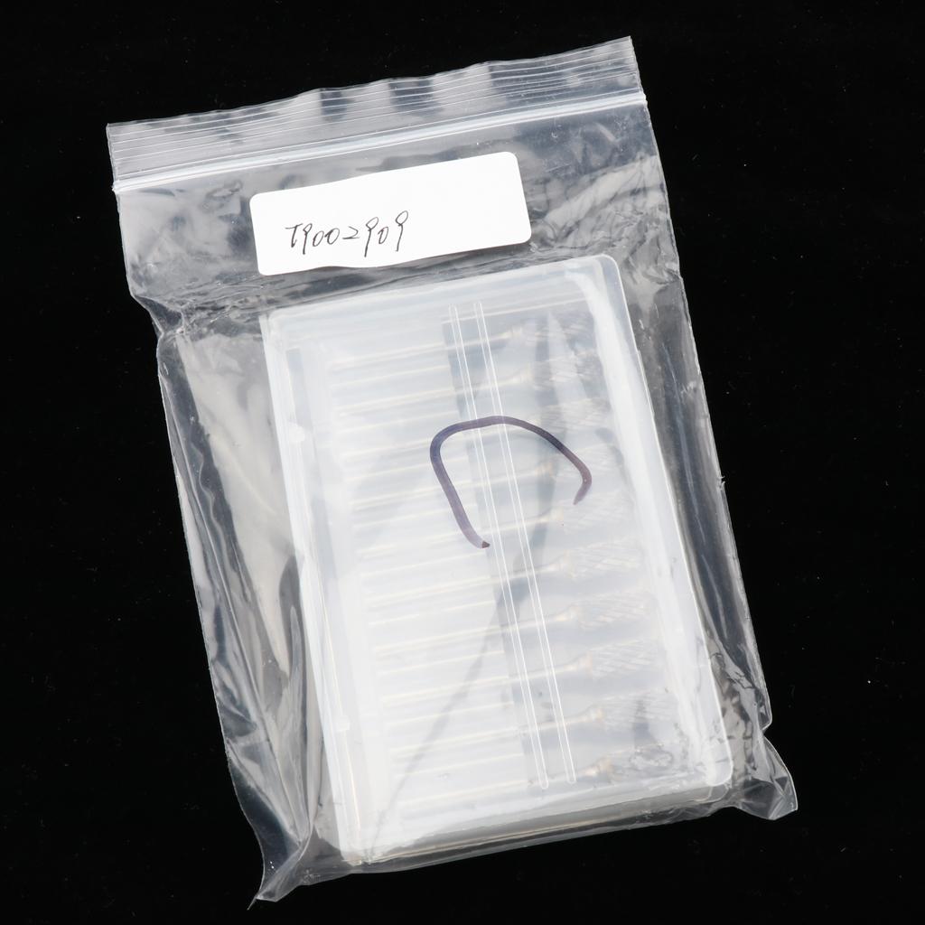 Set of 10 Pieces 6mm Tungsten Carbide Burrs Rotary Point Burrs Shank Bits