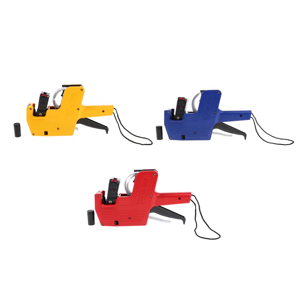 MX-5500 8 Digits Price Tag Gun Price Labeller for Multi-Currency 21*12mm Red