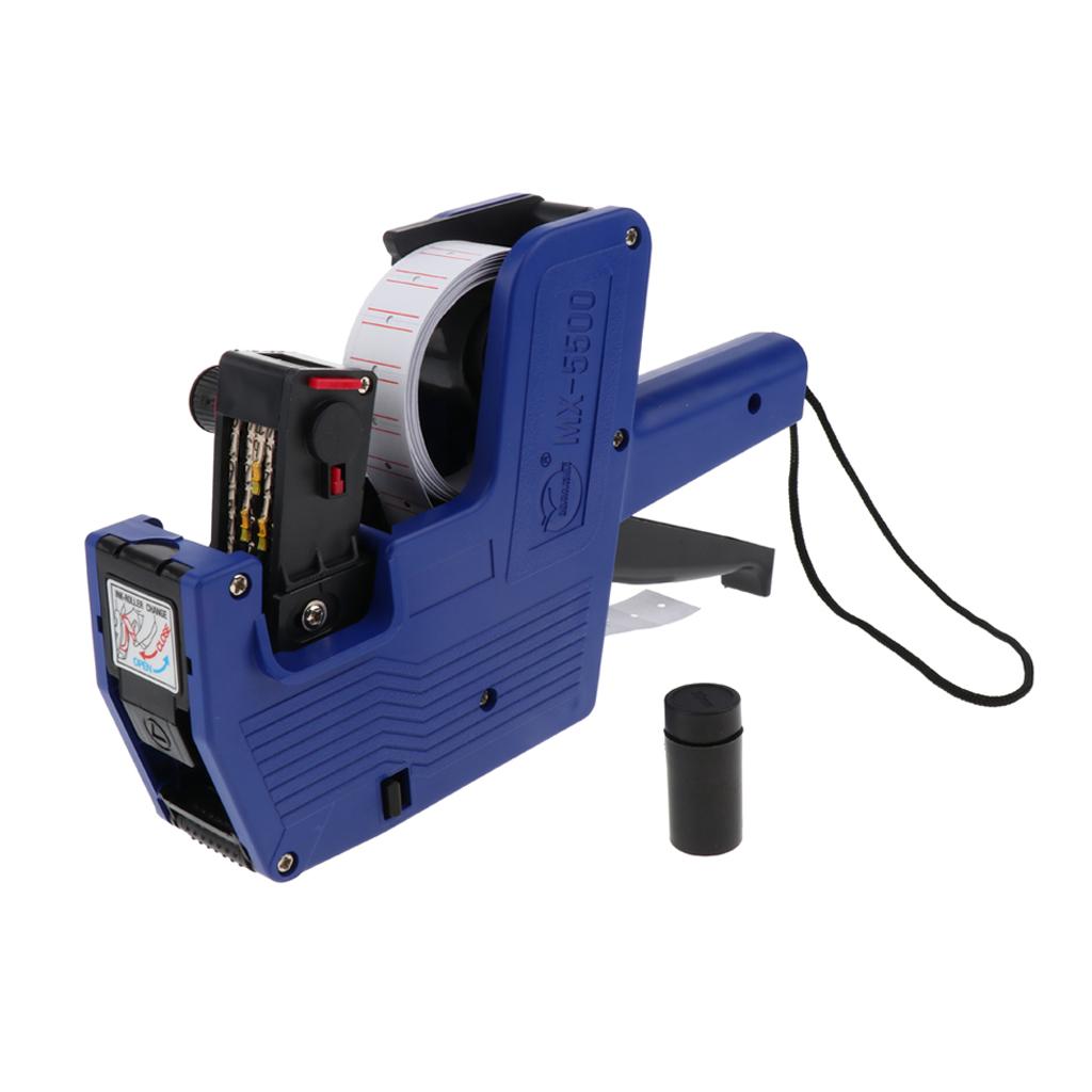 MX-5500, 8 Digits Price Tag Gun Price Labeller Multi-Currency 21*12mm Blue