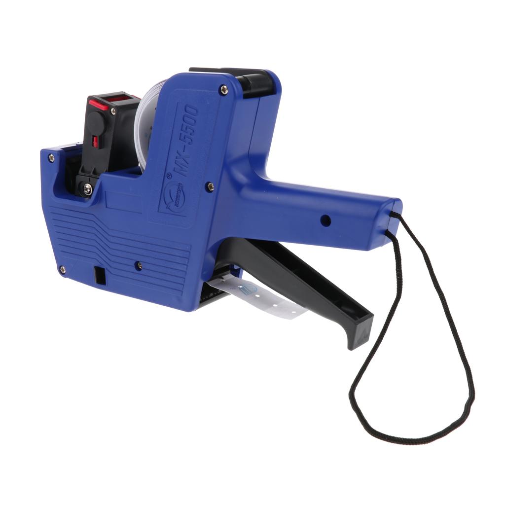 MX-5500, 8 Digits Price Tag Gun Price Labeller Multi-Currency 21*12mm Blue