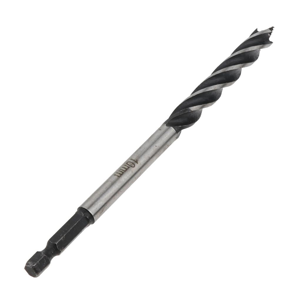 HSS 165mm Brad Point Drill Bit Shank Twist Hole Saw Woodworking Tool 10mm