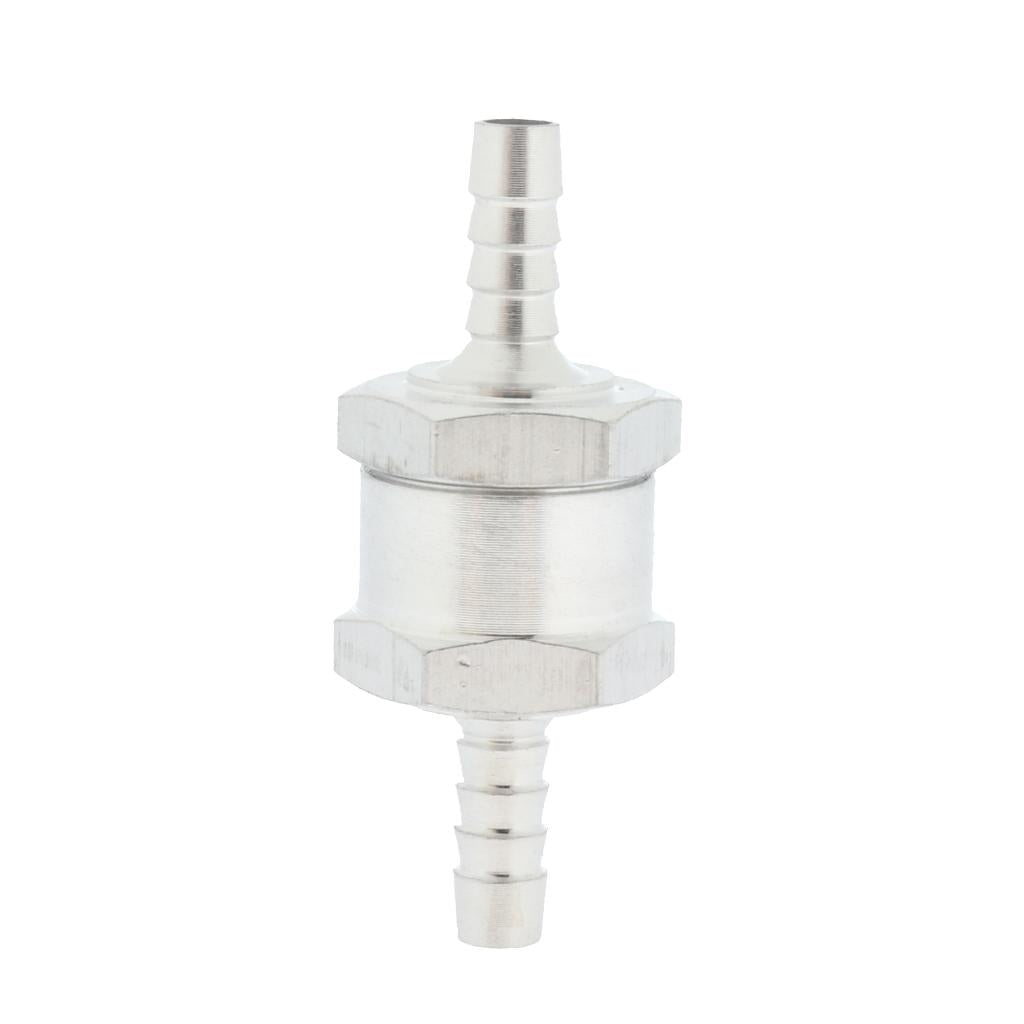 6mm/0.24inch Fuel Non Return One Way Check Valve Petrol Diesel Aluminium High Quality Material