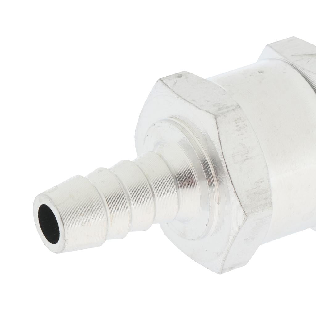 8mm/0.3inch Fuel Non Return One Way Check Valve Petrol Diesel Aluminium High Quality Material