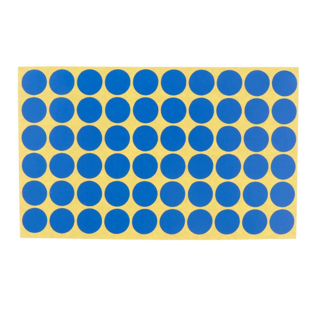 4200 Coloured Dot Stickers Round Spot Circles Dots Paper Labels Blue