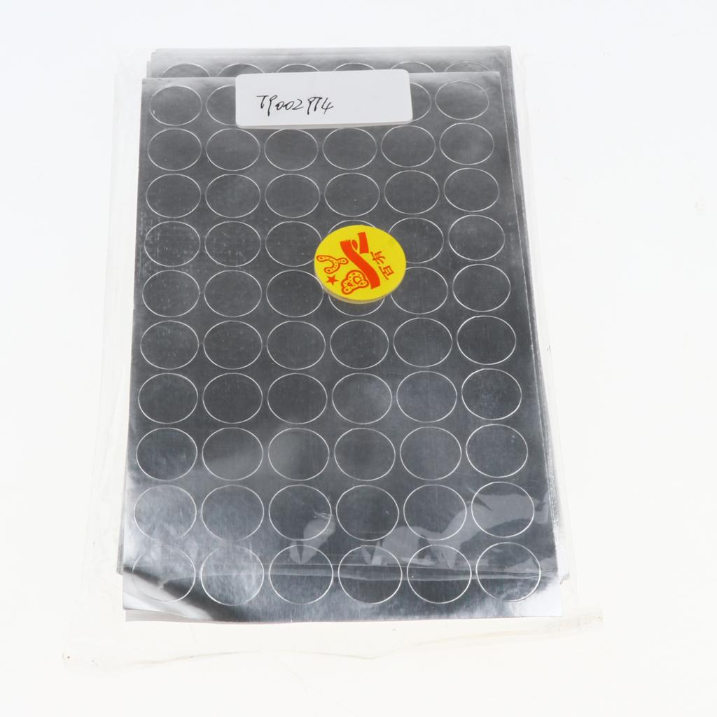 4200 Coloured Dot Stickers Round Spot Circles Dots Paper Labels Silver