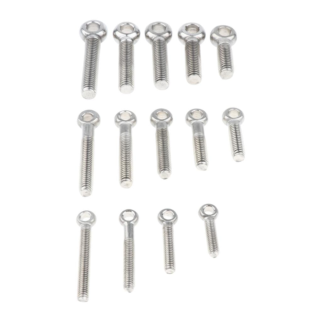 5 Pieces 304 Stainless Steel Forged Machinery Eye Bolt M6 x 25mm