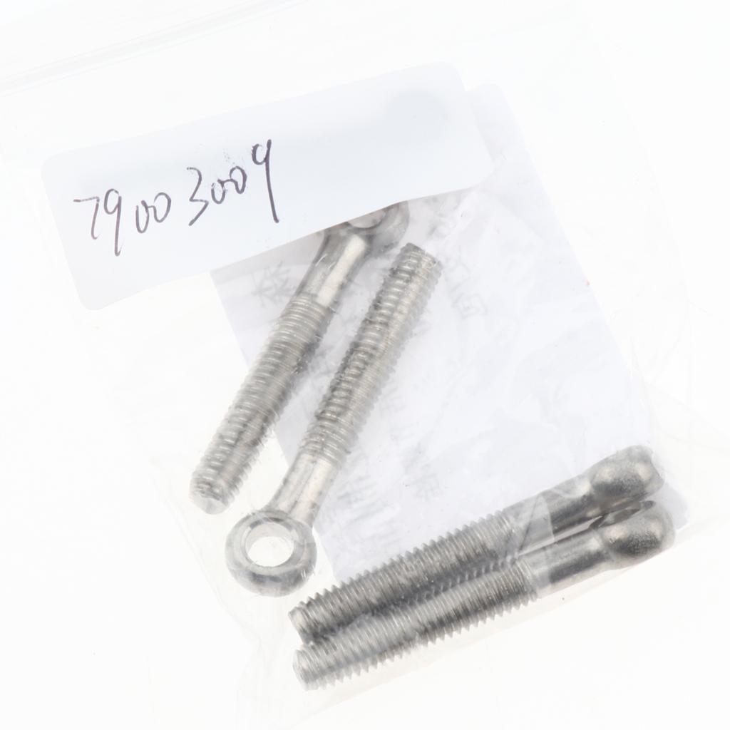 5 Pieces 304 Stainless Steel Forged Machinery Eye Bolt M6 x 40mm