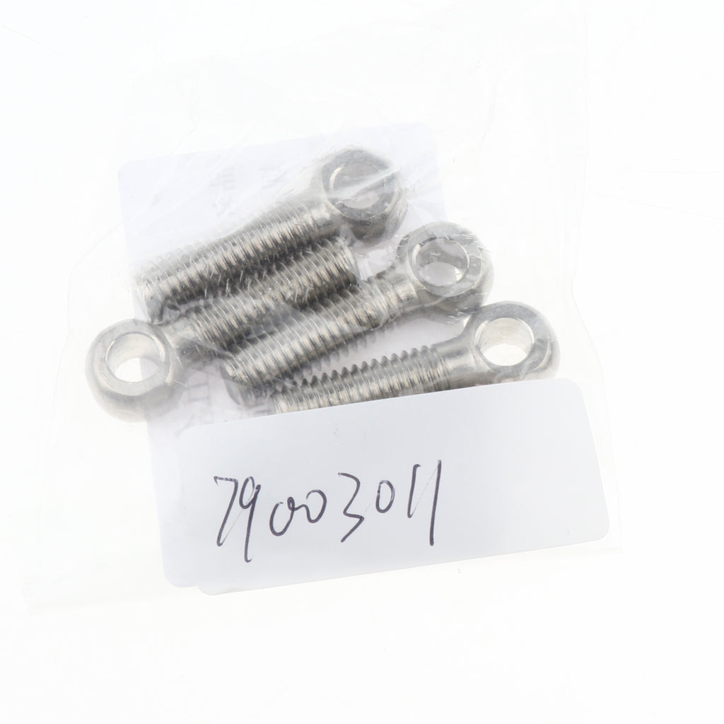 5 Pieces 304 Stainless Steel Forged Machinery Eye Bolt M8 x 30mm