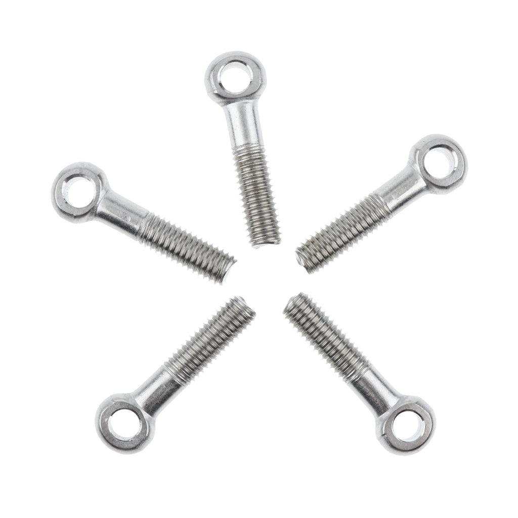 5 Pieces 304 Stainless Steel Forged Machinery Eye Bolt M8 x 35mm