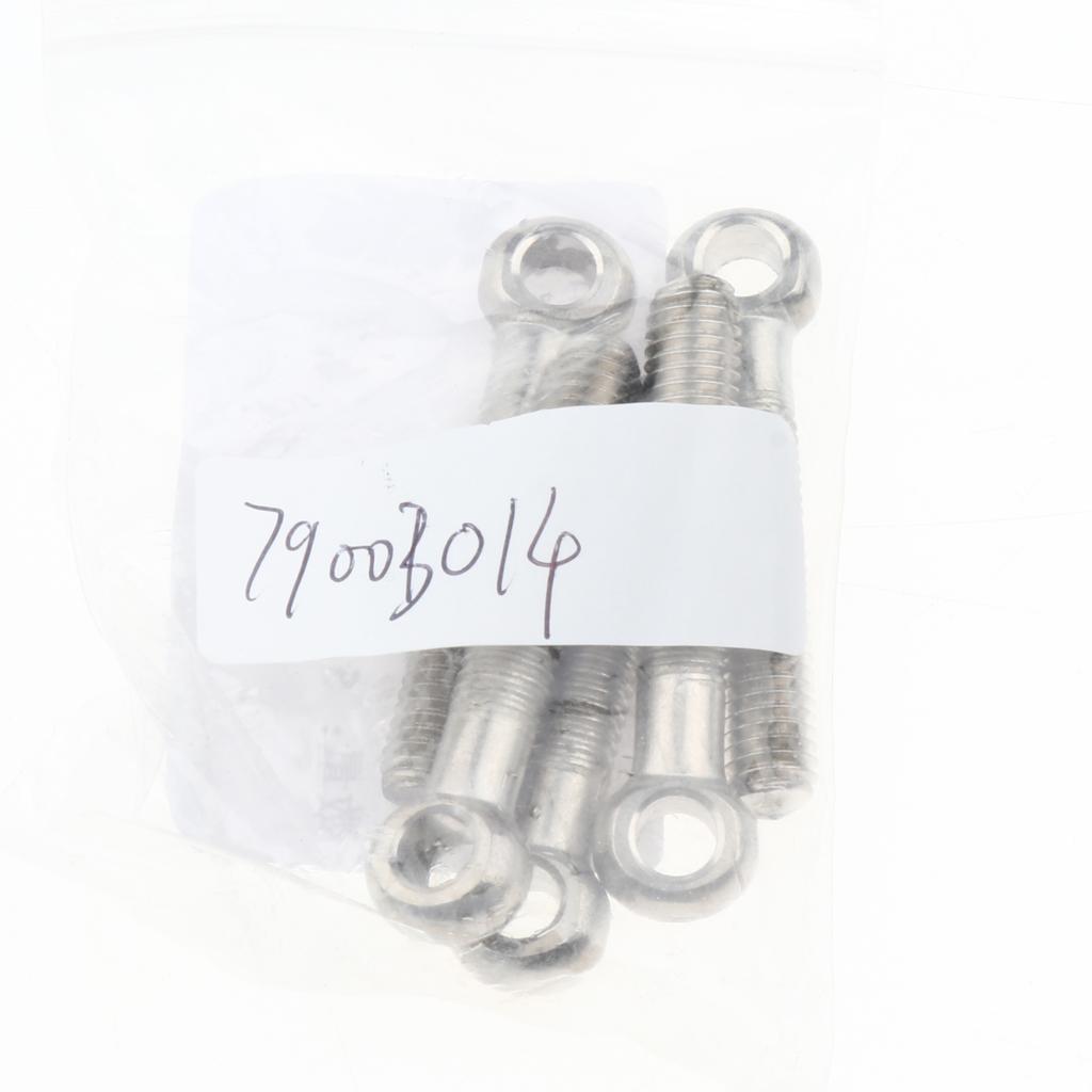 5 Pieces 304 Stainless Steel Forged Machinery Eye Bolt M8 x 45mm