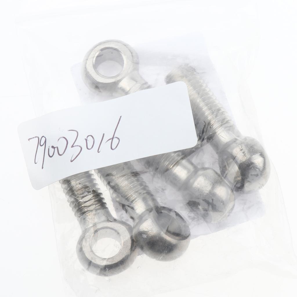 5 Pieces 304 Stainless Steel Forged Machinery Eye Bolt M10 x 35mm