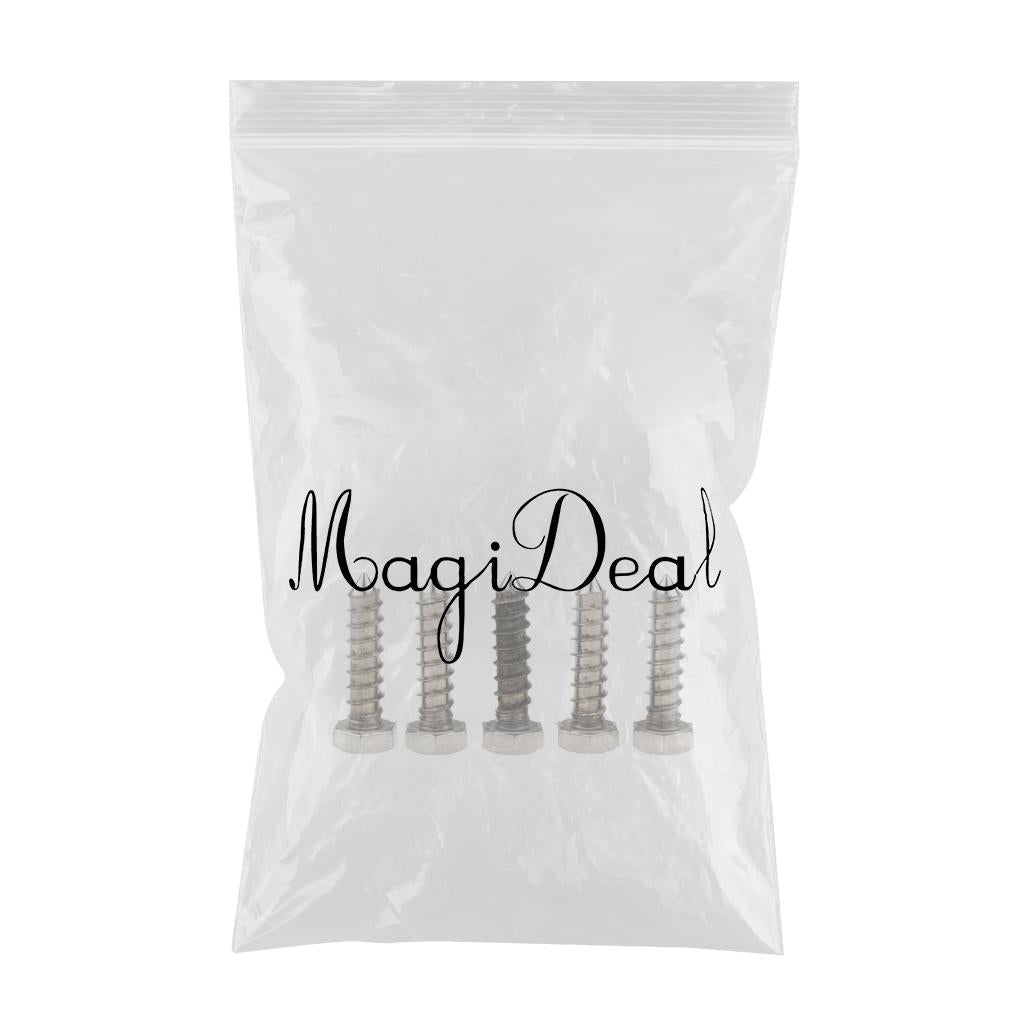 5 Pieces M6 Stainless Hexagon Hex Head Self Tapping Screws Hardware M6 x 20