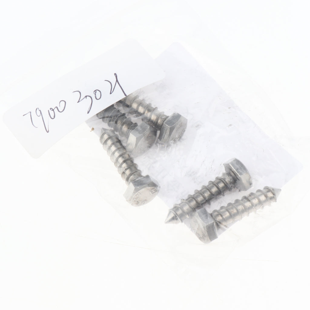 5 Pieces M6 Stainless Hexagon Hex Head Self Tapping Screws Hardware M6 x 20