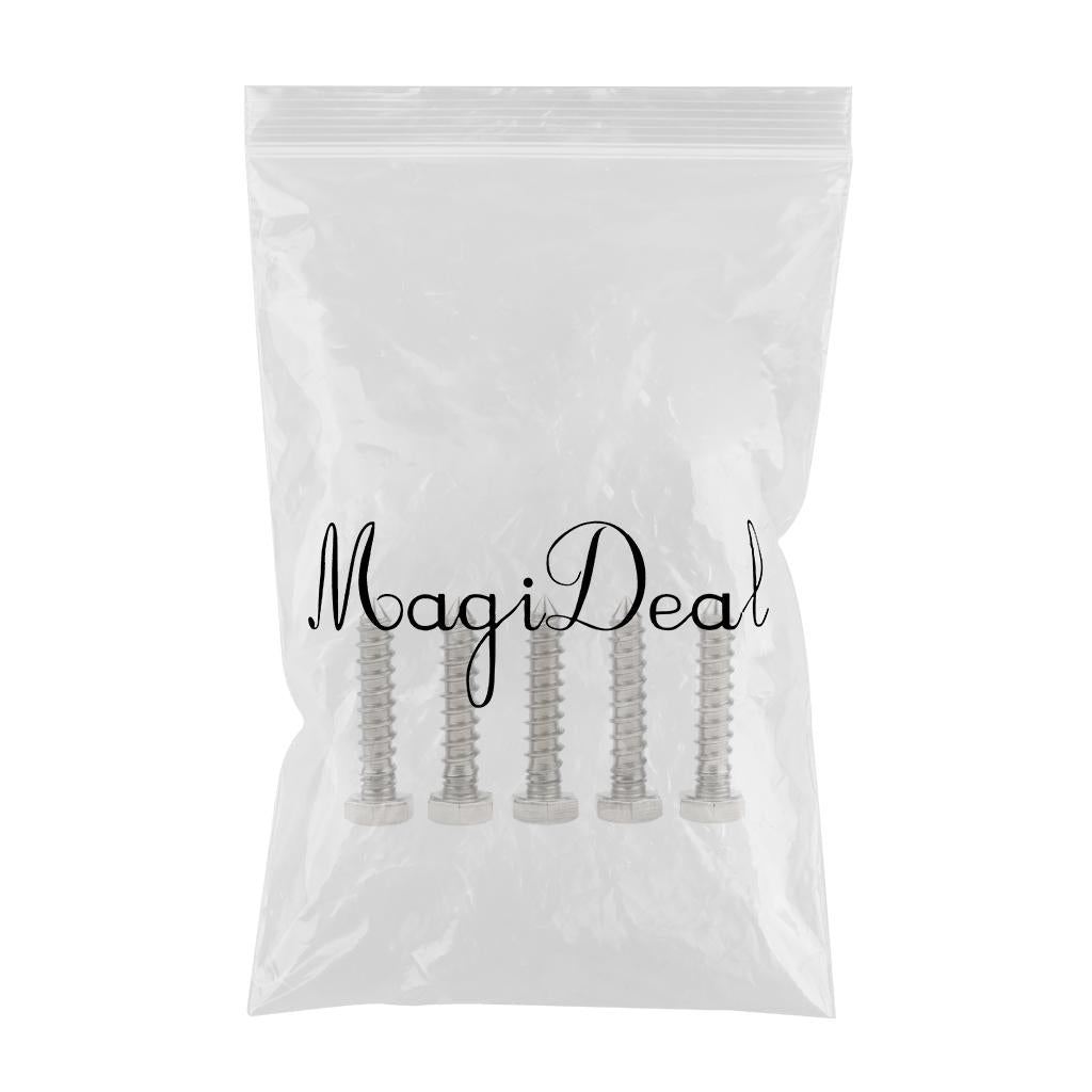 5 Pieces M6 Stainless Hexagon Hex Head Self Tapping Screws Hardware M6 x 30