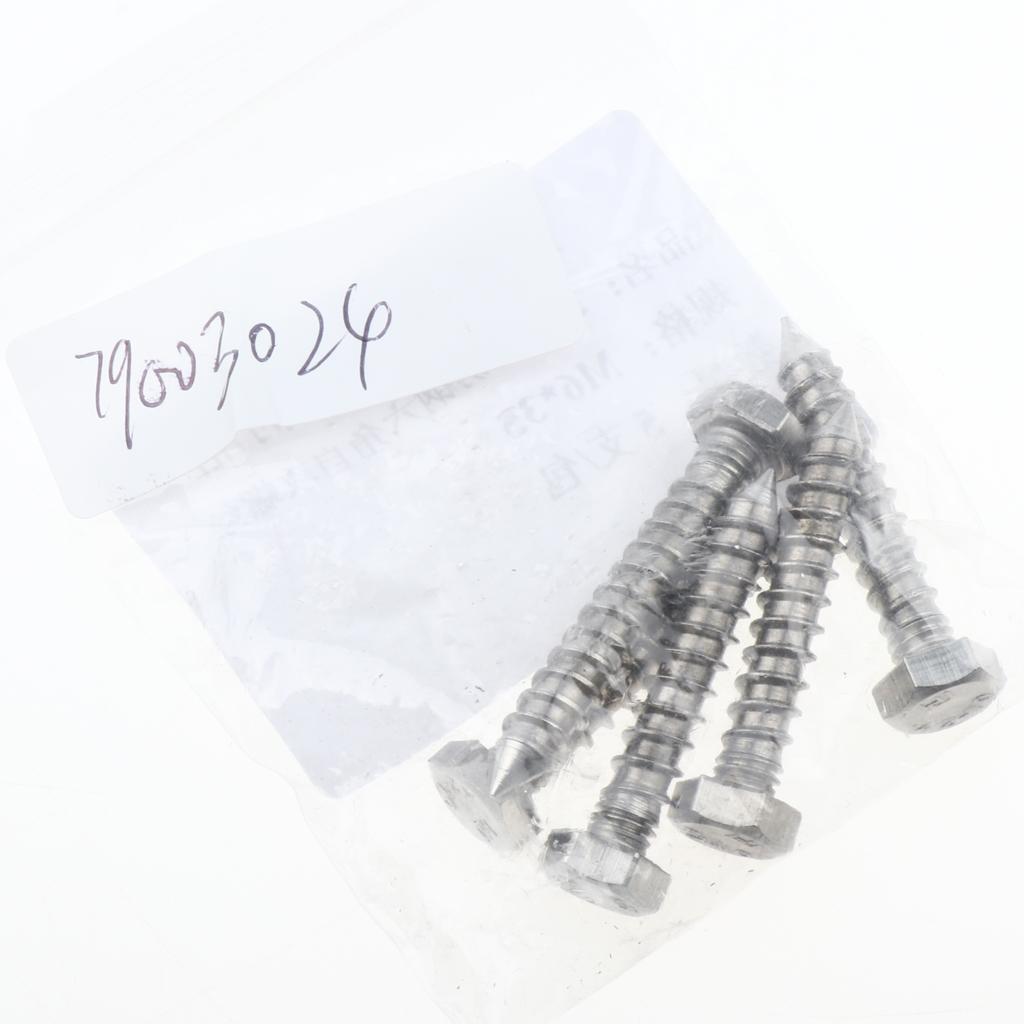 5 Pieces M6 Stainless Hexagon Hex Head Self Tapping Screws Hardware M6 x 35