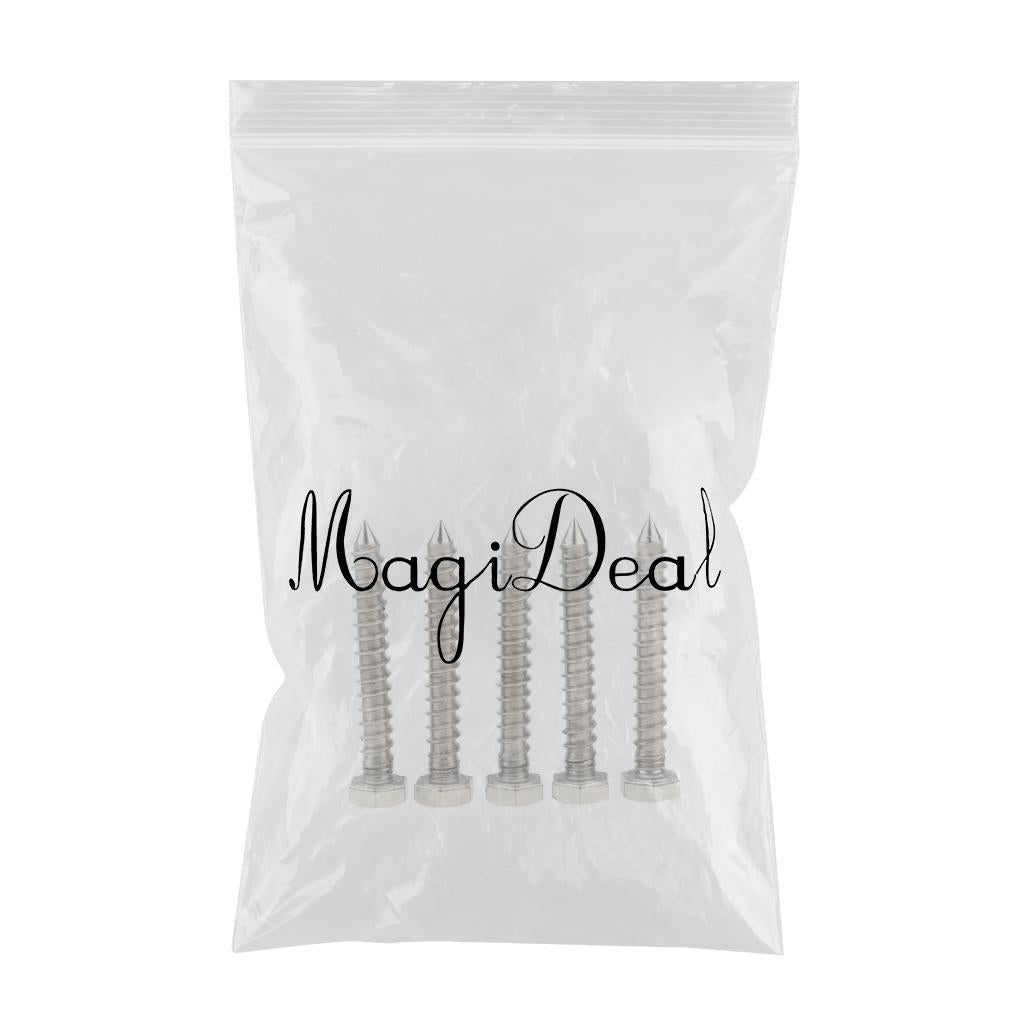 5 Pieces M6 Stainless Hexagon Hex Head Self Tapping Screws Hardware M6 x 45